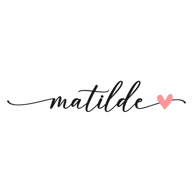 Matilde Nome Calligrafia Script
