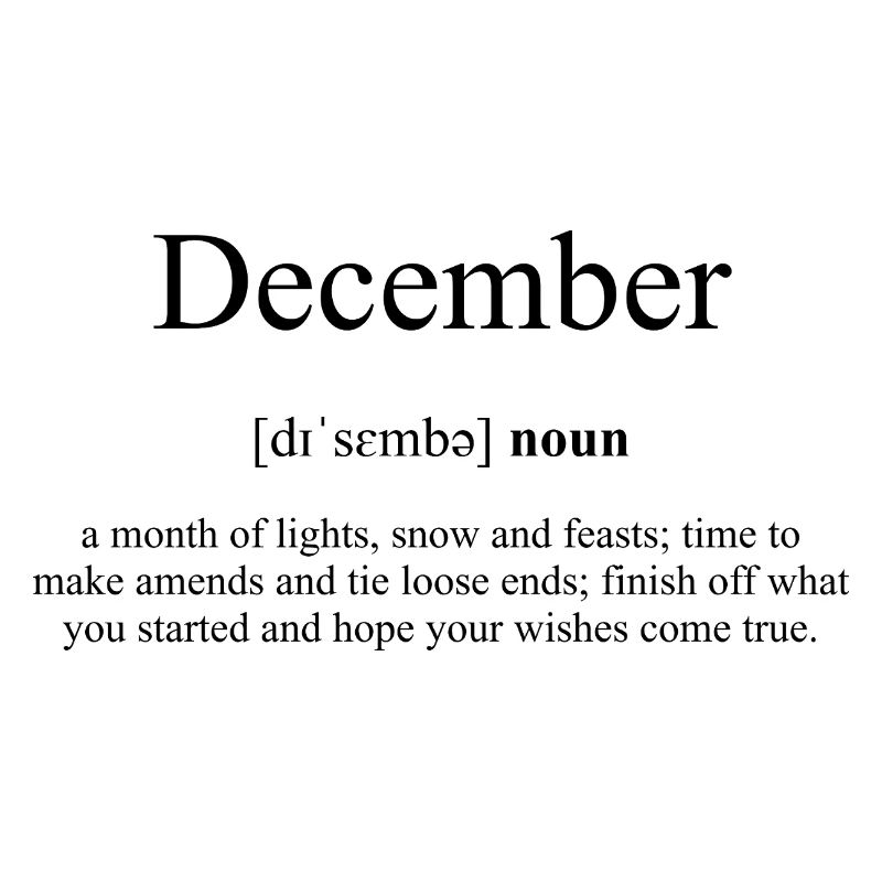 December | Dezember Definition Dictionary