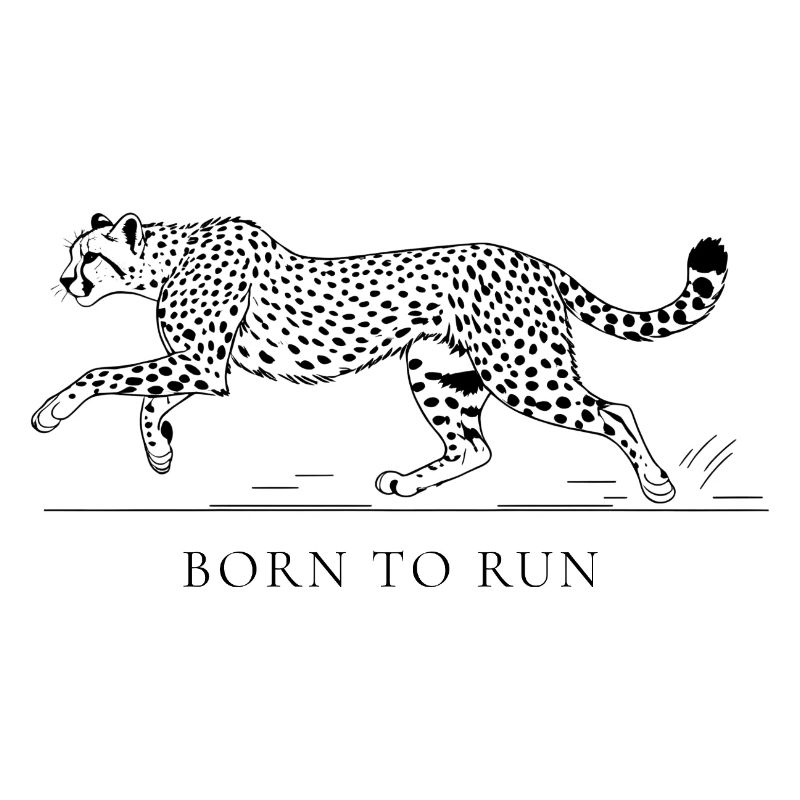 Né pour courir – Léopard dans la course