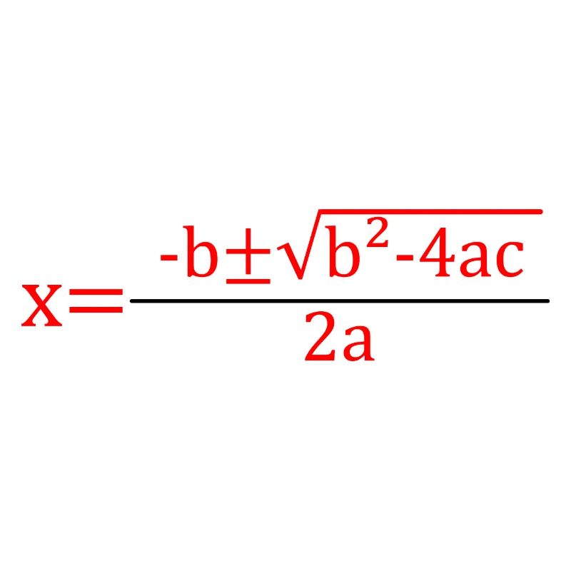 Quadratic Formula for Math class 2