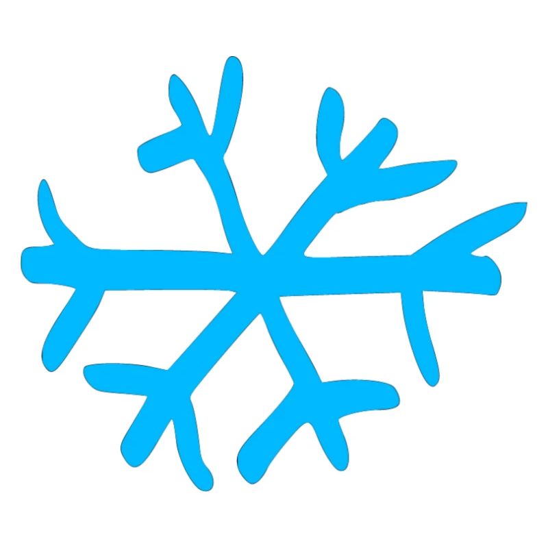 Flocon de neige bleu