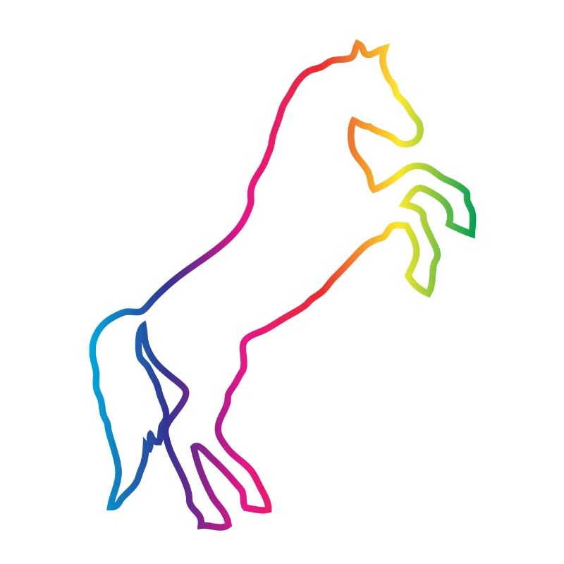 Regenbogen Pferd / Pony
