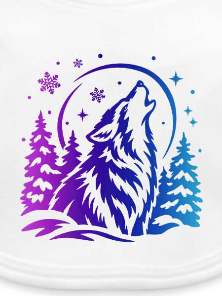Wolf im Winterwald