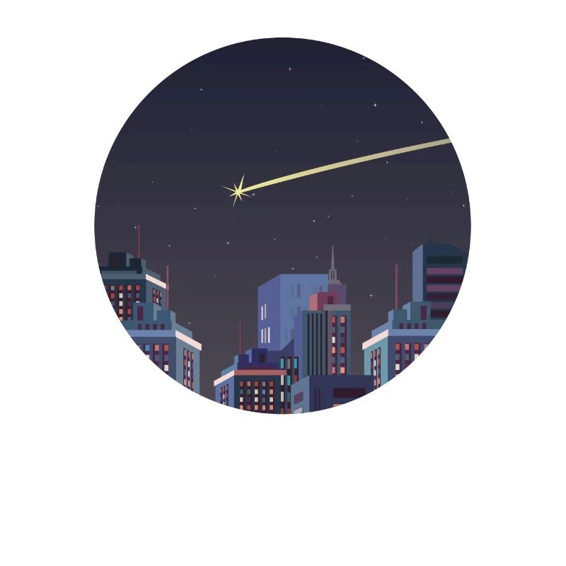 Sternschnuppe Geschenk Silhouette Skyline Himmel