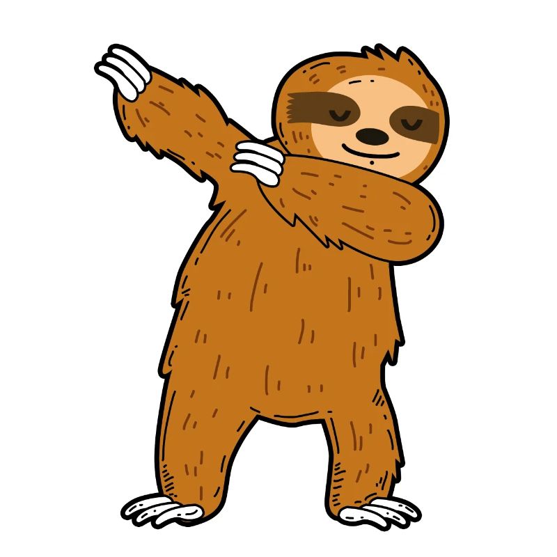 Dabbing sloth