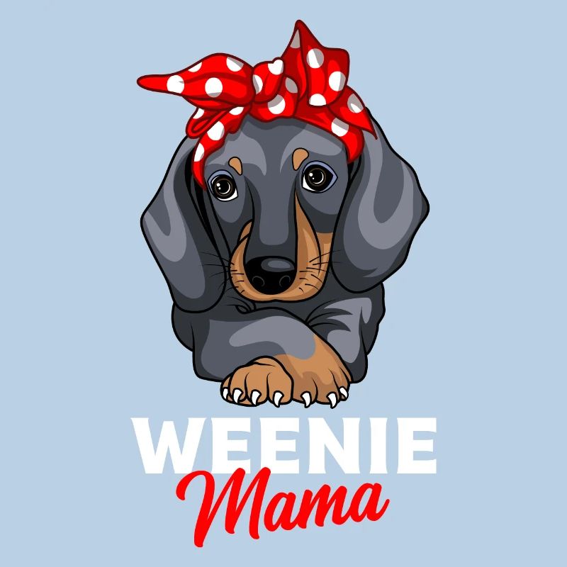 Cadeau de conception de chien de maman teckel