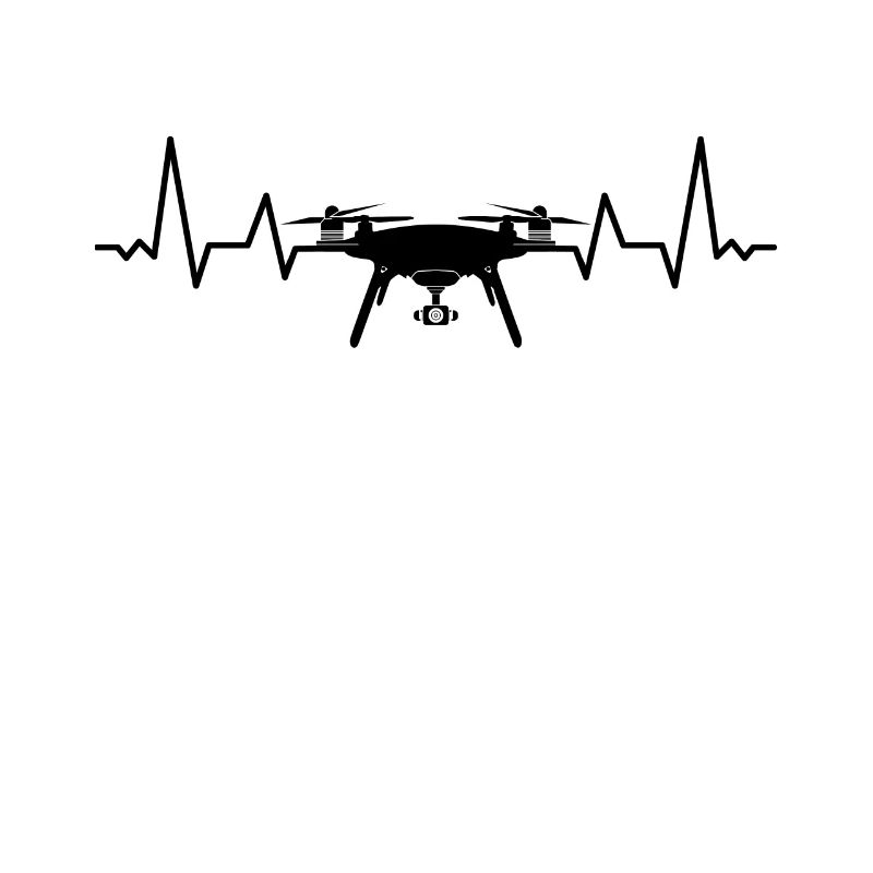 Drone pilot heartbeat drone camera quadcopter