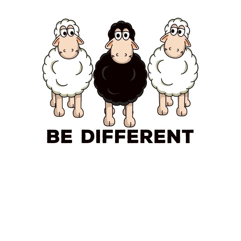 Schaf Schafe Be different Geschenk