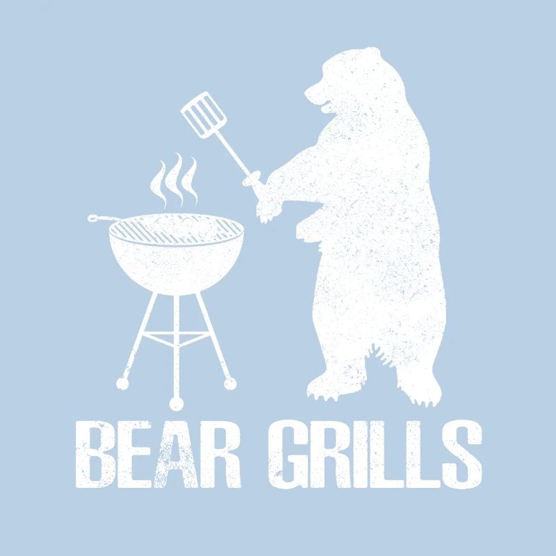 Bear Grills - Bär beim grillen oder BBQ Barbecue