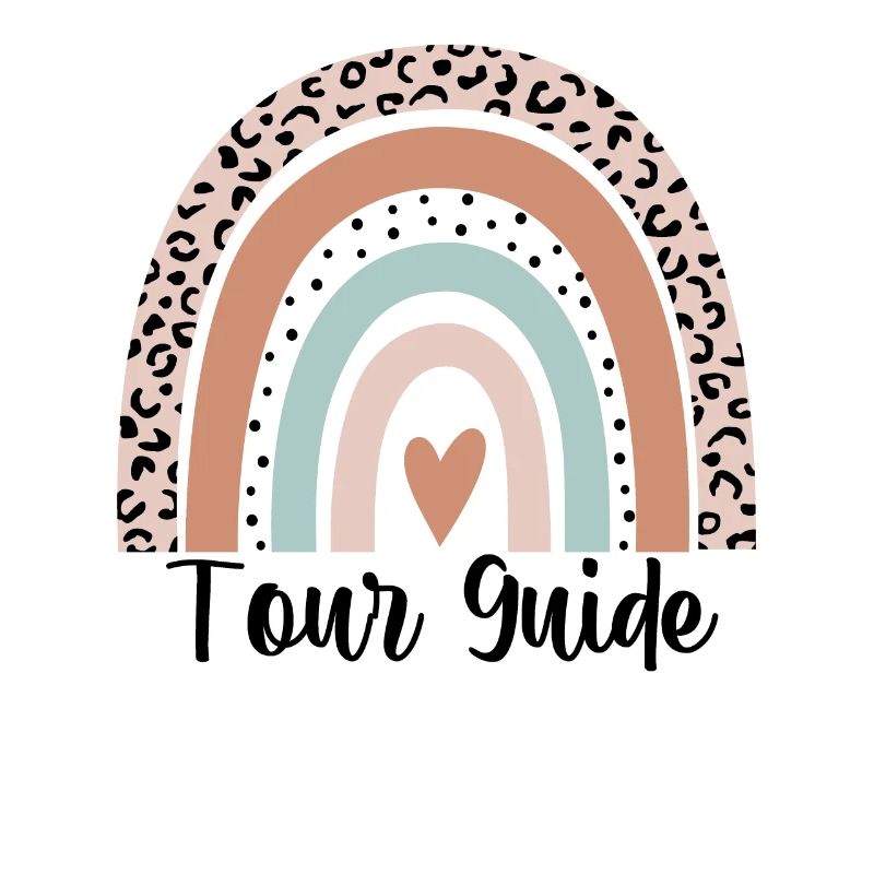 Tour Guide Rainbow Leopard Funny Tour Guide Gift