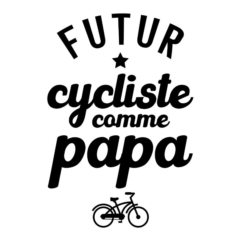 Futur cycliste comme papa
