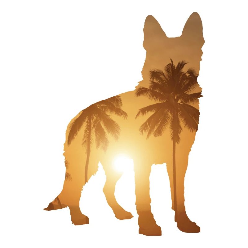 Summer beach - German Shepherd