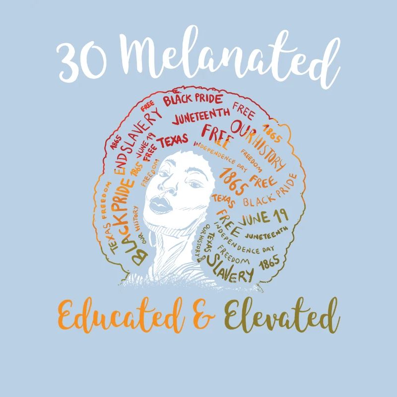 30 Melanated Educated & Elevated Juneteenth