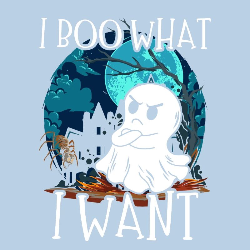 I Boo What I Want Grumpy Spooky Ghost Halloween