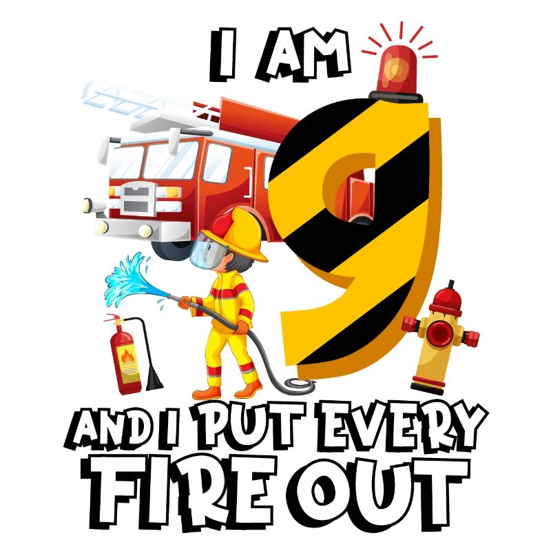 Fire engine firefighting I am 9 years old