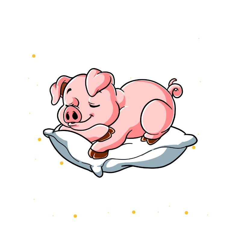 Schlafschwein Ich mache regelmäßig ein Nickerchen