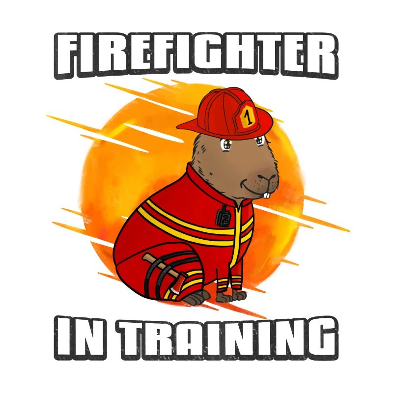 Firefighter in training