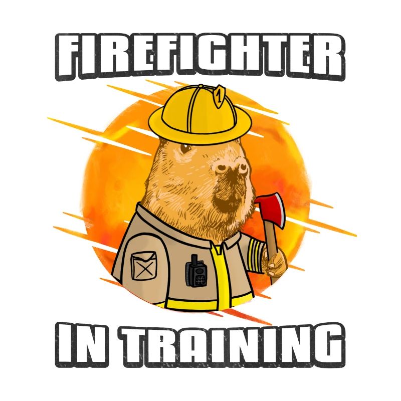 Firefighter in training