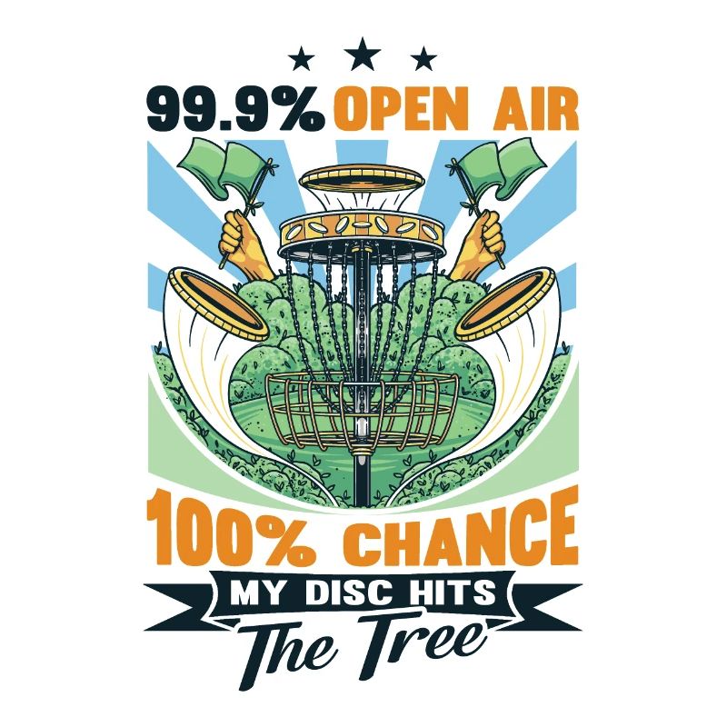 My Disc Hits The Tree Disc Golf Player