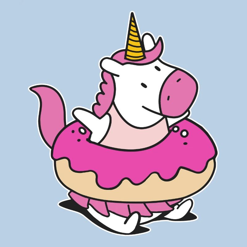 Rainbow Unicorn Float Floaty Donut
