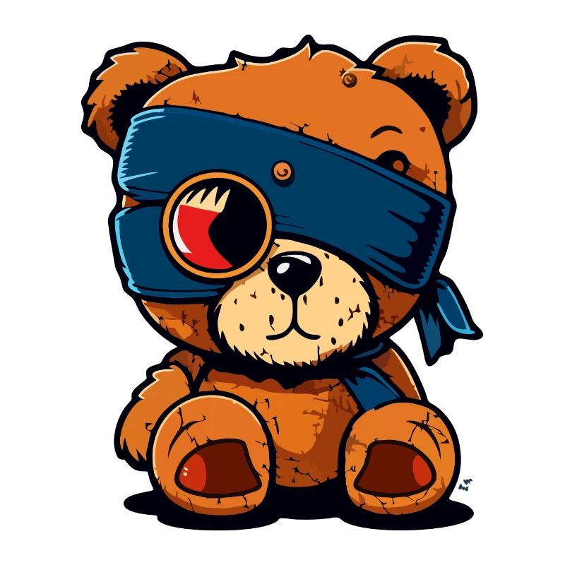 Cache-œil mignon ours