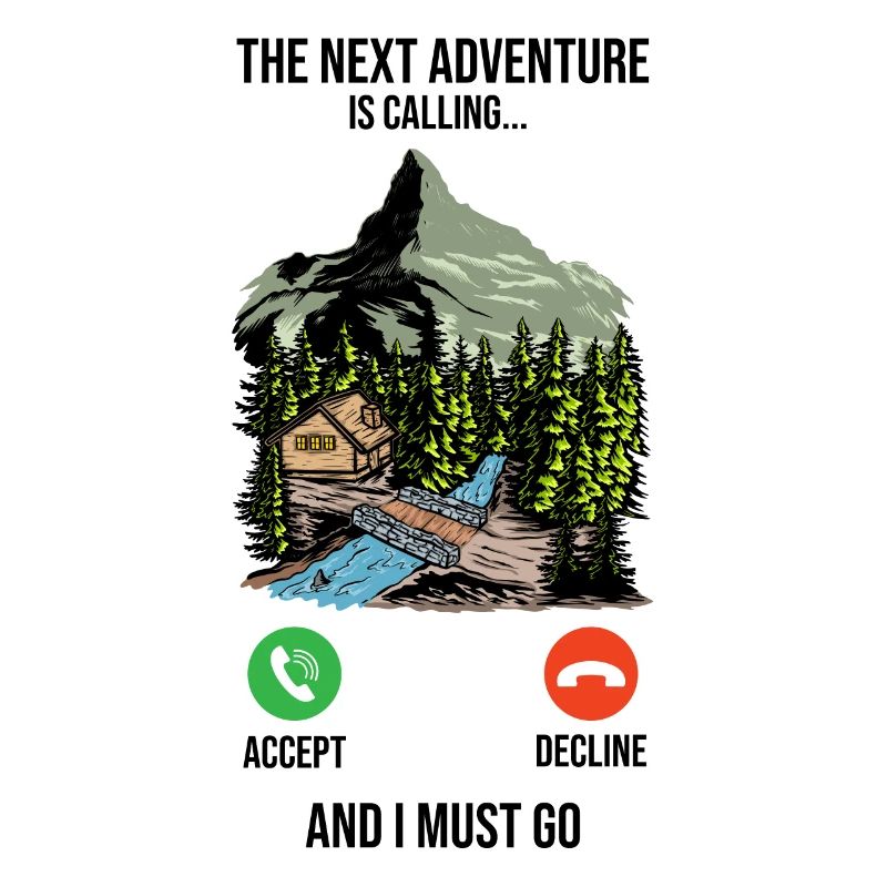 Das Nächste Abenteuer Ruft Wanderer Camp