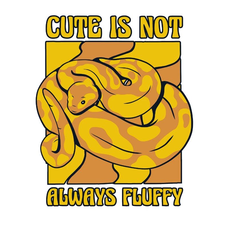 Cute Is Not Always Fluffy Python Schlange Banana