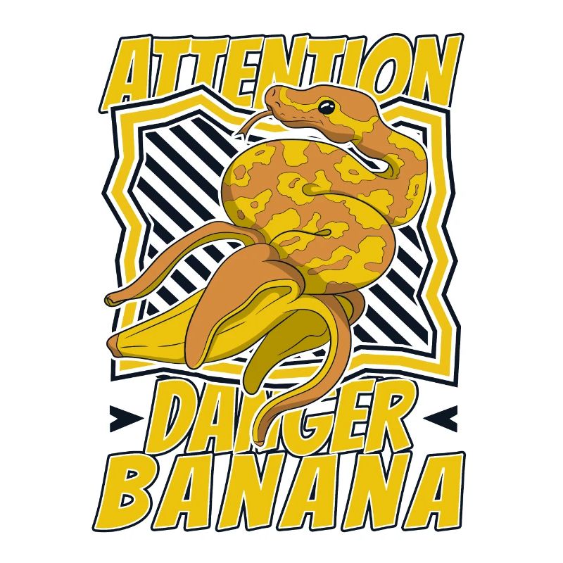 Attention Danger Banane Python Serpent Banane