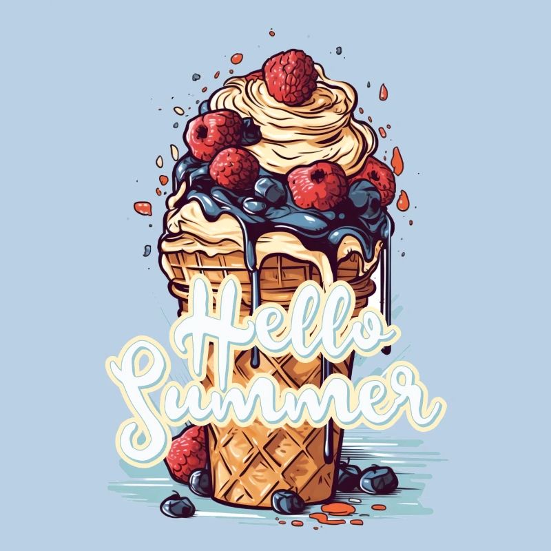 Hello Summer Eis Eiscreme Eisdiele