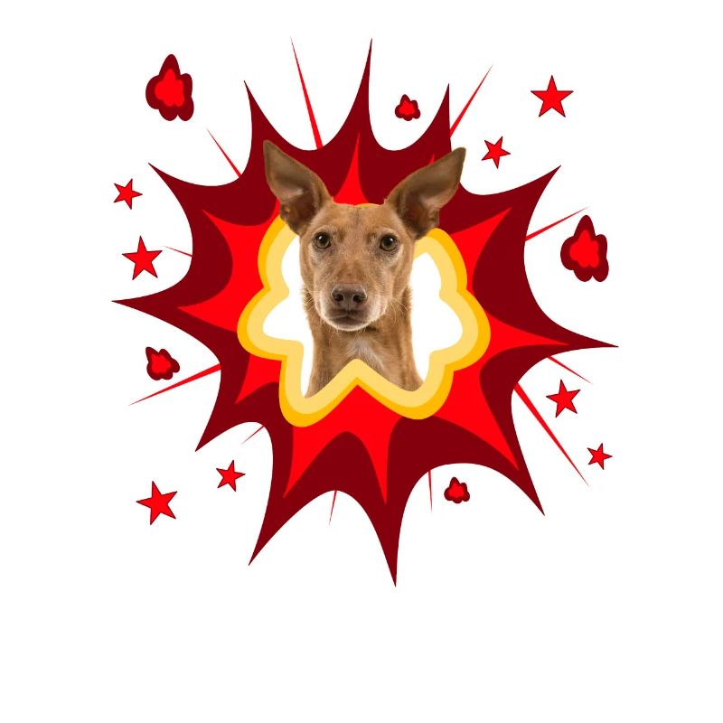Comic Hund Design - Pow - Podenco