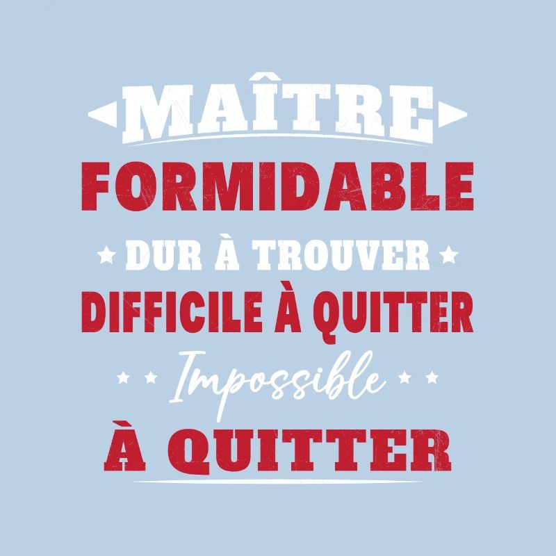 Maître formidable idée cadeau maître d'école