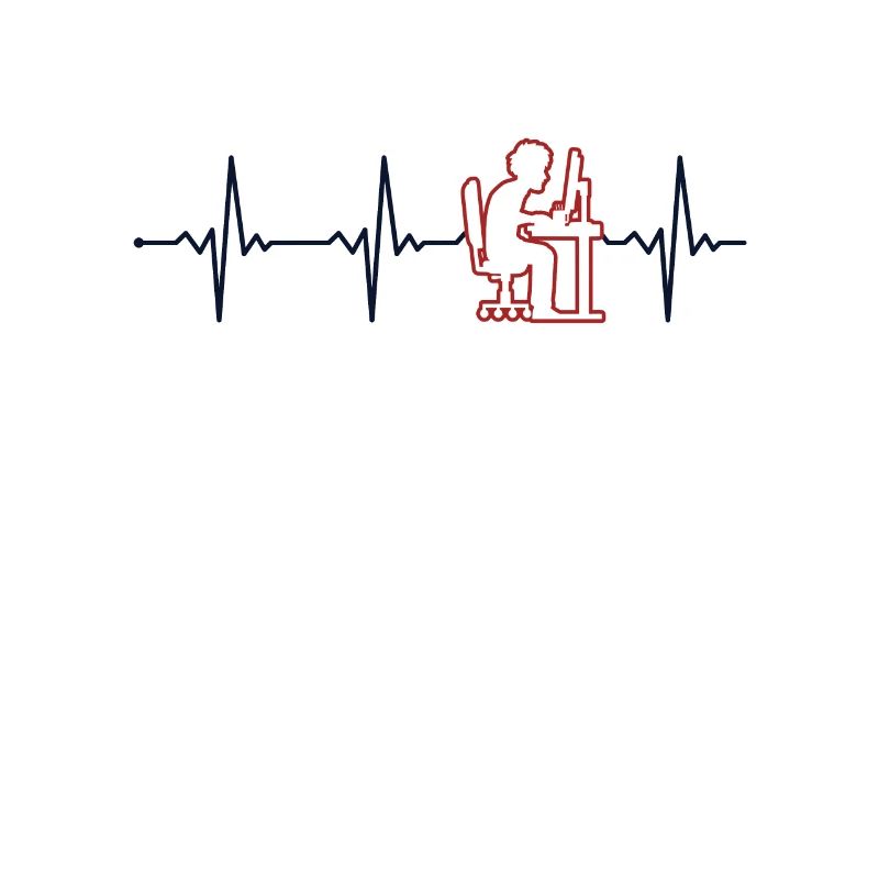 Programmer Heartbeat Softwareentwickler Coder
