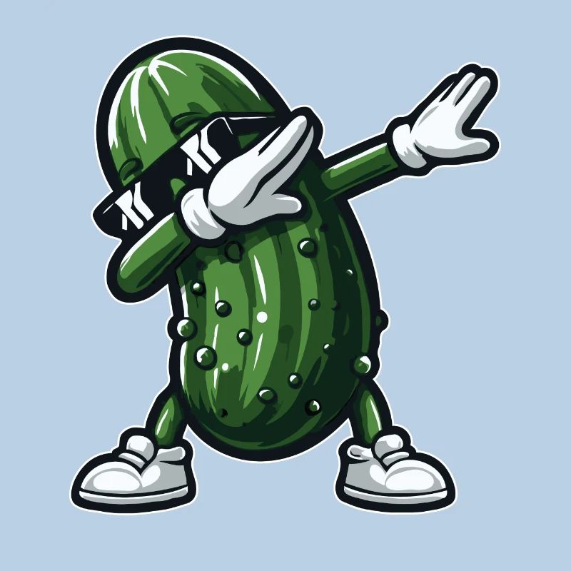 Dabbing Cornichon Dab Concombre Cornichon à l’aneth Drôle