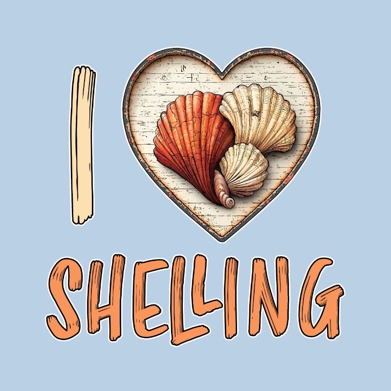I Love Shelling Shells Shell Collector Gift
