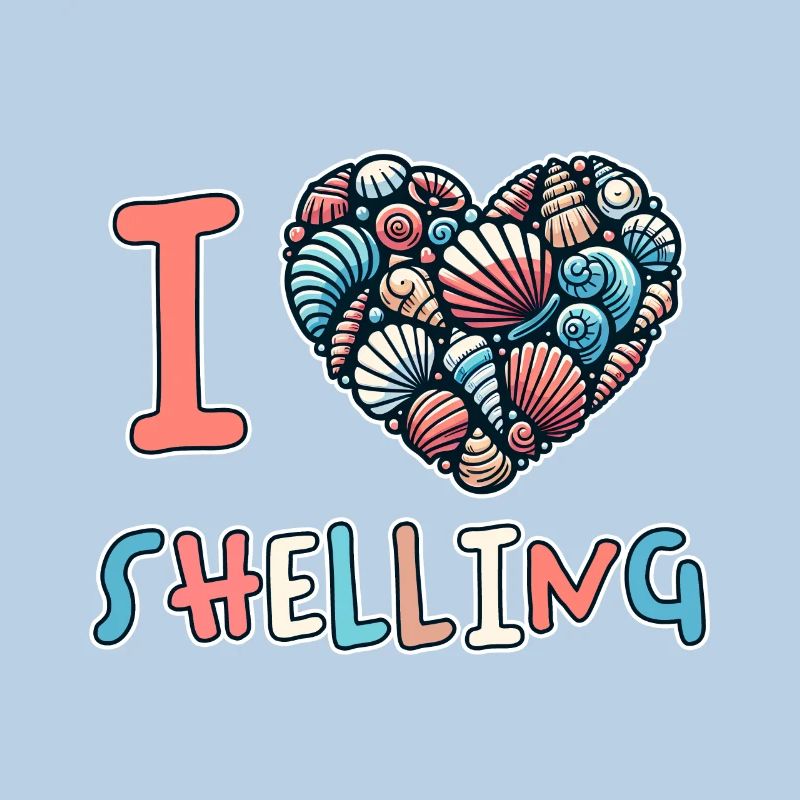 I Love Shelling Shells Shell Collector Gift