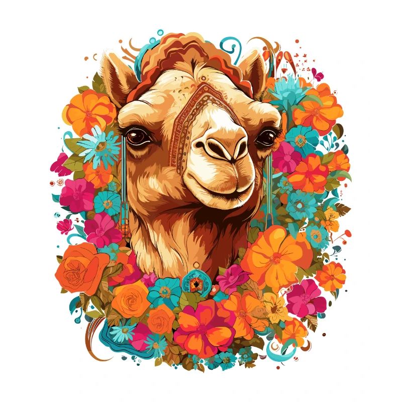Kamel Kamelkopf Blumen