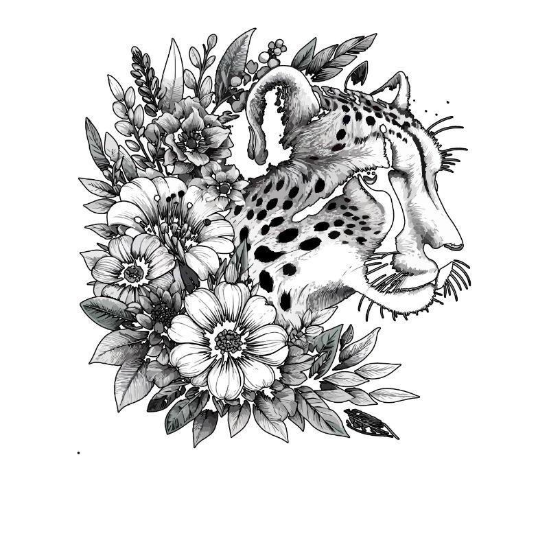 Guépard Fleurs de guépard