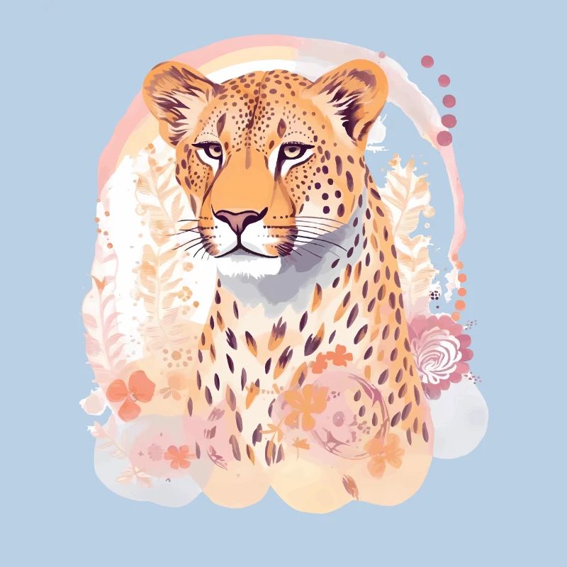 Guépard Fleurs de guépard