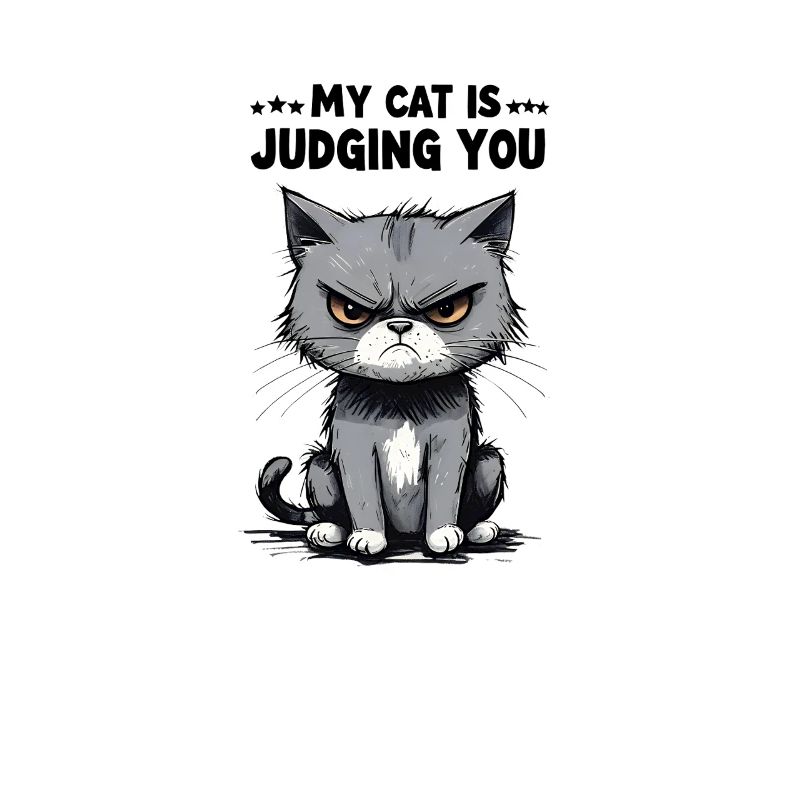 My Cat Is Judging You: Grumpy Tabby