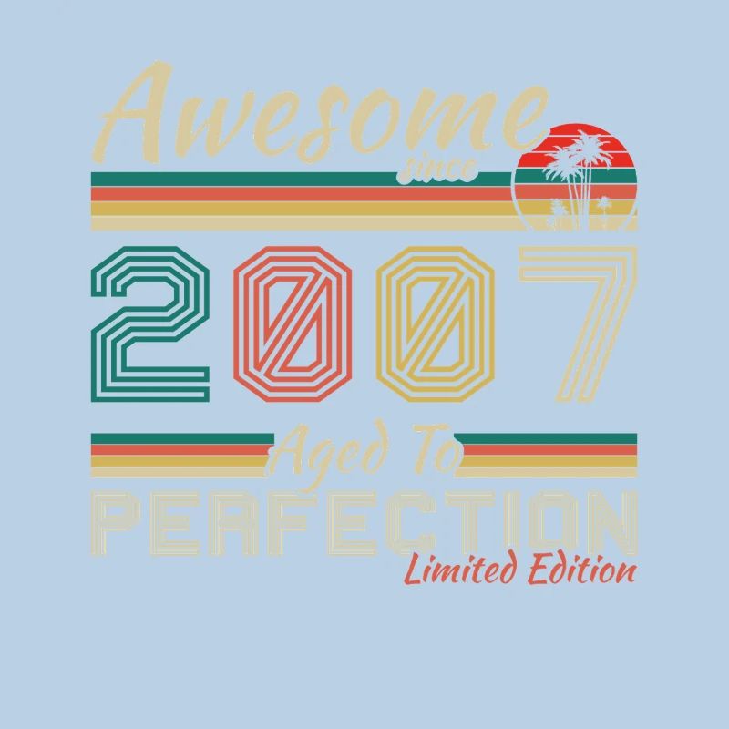 2007 Vintage Retro Geburtstagsgeschenk