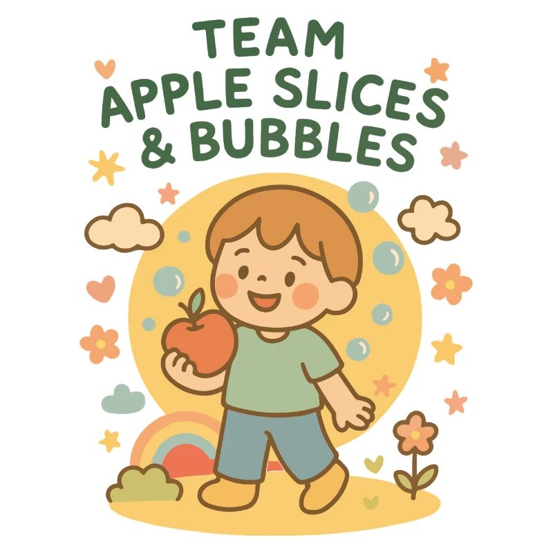 Team Apple Slices & Bubbles Fun Kindergarten