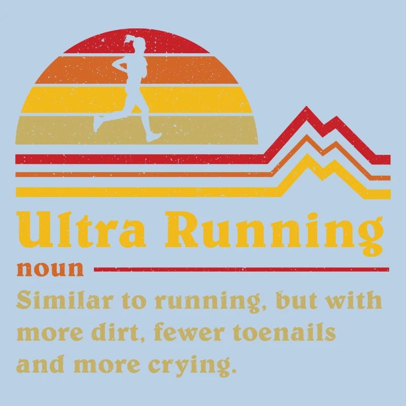 Coureur de trail ultra ultra-course de définition drôle