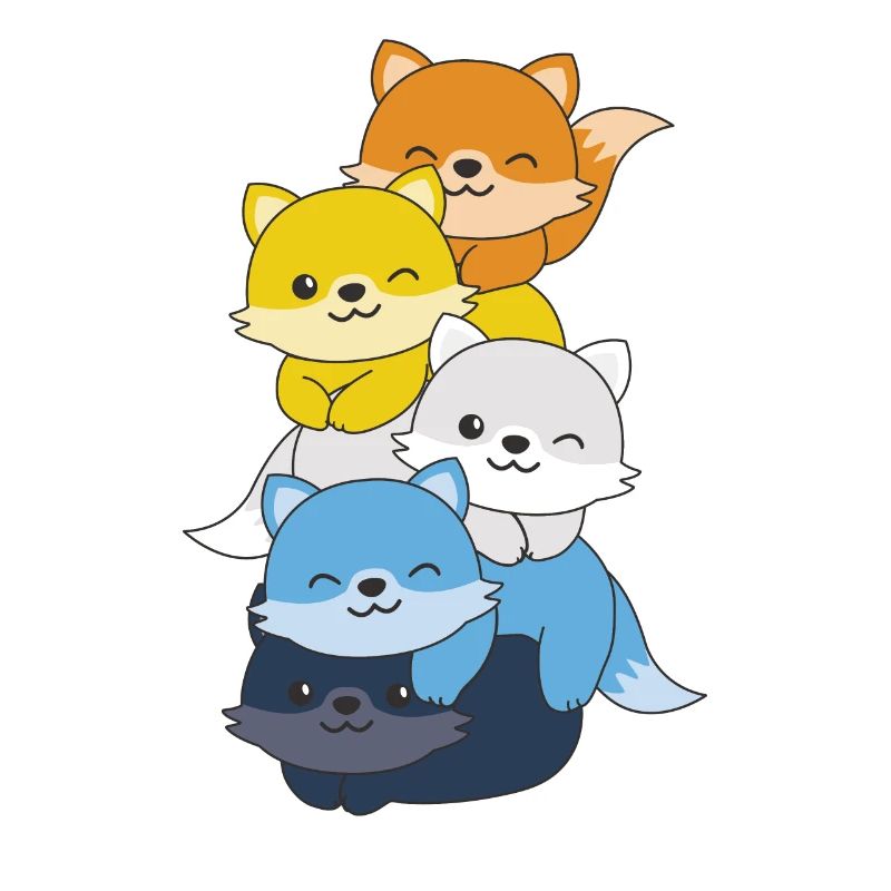 Aroace Flag Pride LGBTQ Mignon Fox Stack