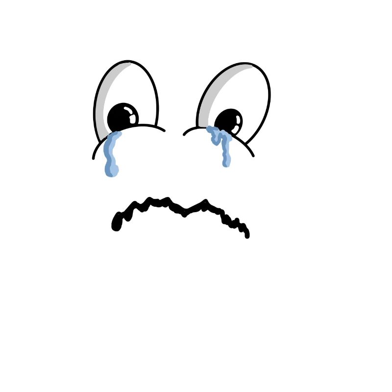 Sad Face Comic Tears