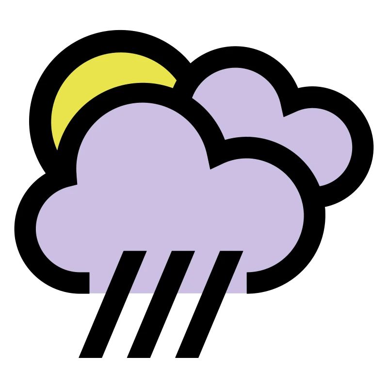 nuageux avec icône de chills icône météo