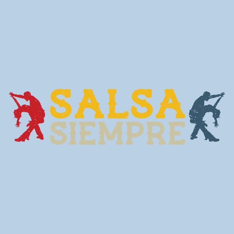Salsa siempre - cadeau rétro de danseur de salsa