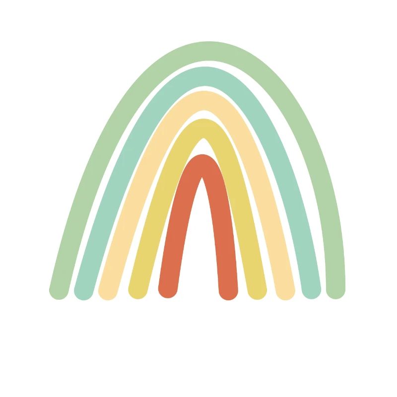 Boho Regenbogen Retro Geschenkidee