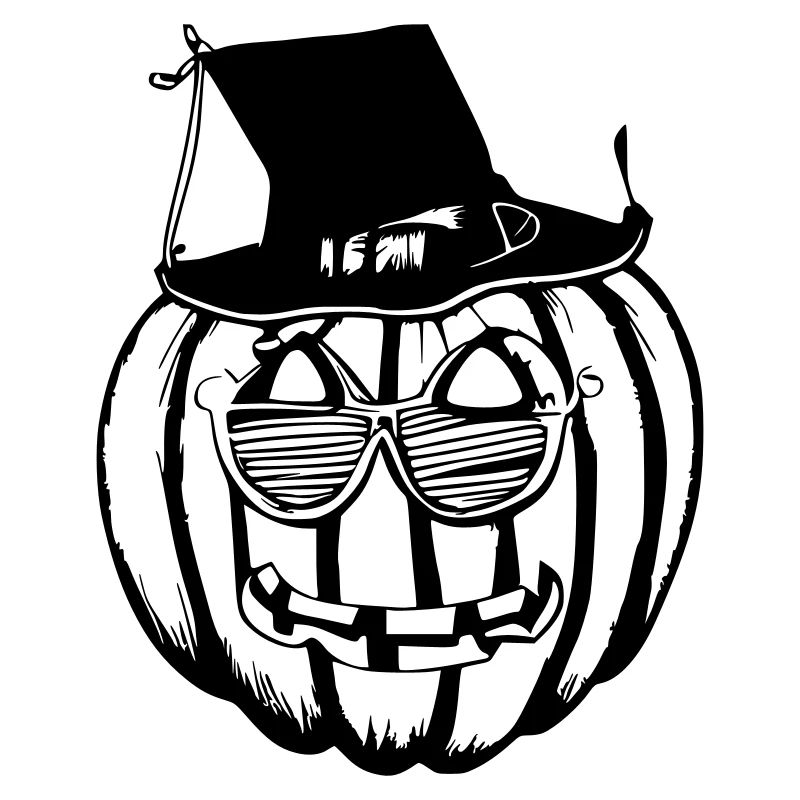 Halloween Spooky Pumpkin Lantern Vector