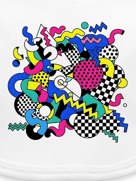 Neon Chaos Pop Art Muster