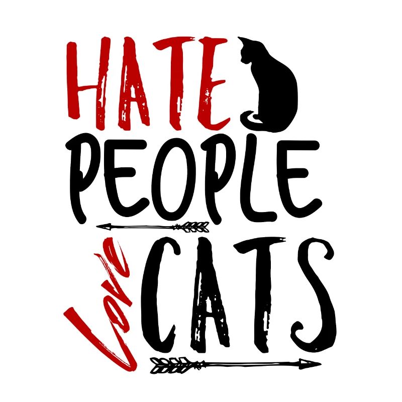 Ich hasse Menschen Katze